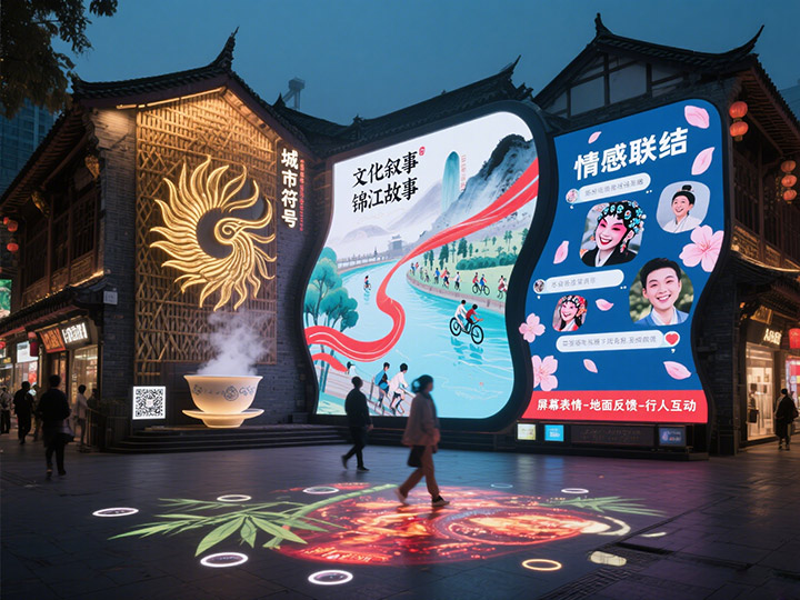 成都LED顯示屏的&ldquo;城市表情&rdquo;：如何通過大屏傳遞城市精神？